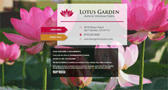 Desktop Screenshot of lotusgardencuisine.com